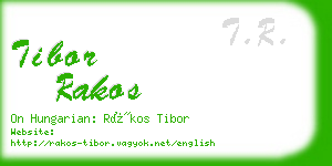 tibor rakos business card